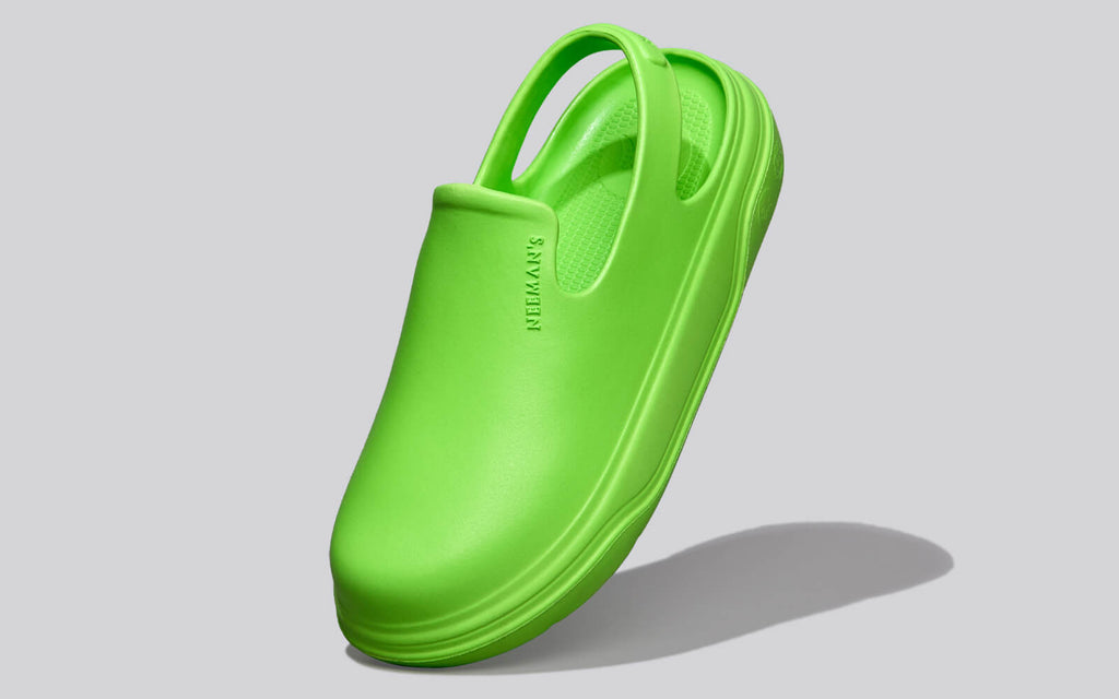 Cushers Clogs For Women : Neon Green