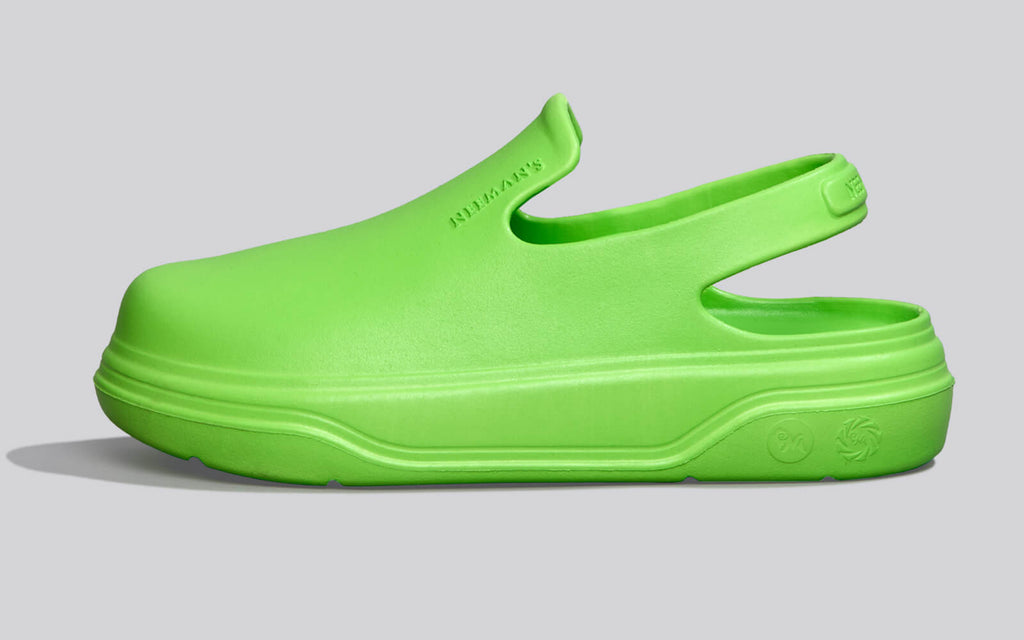 Cushers Clogs For Men : Neon Green