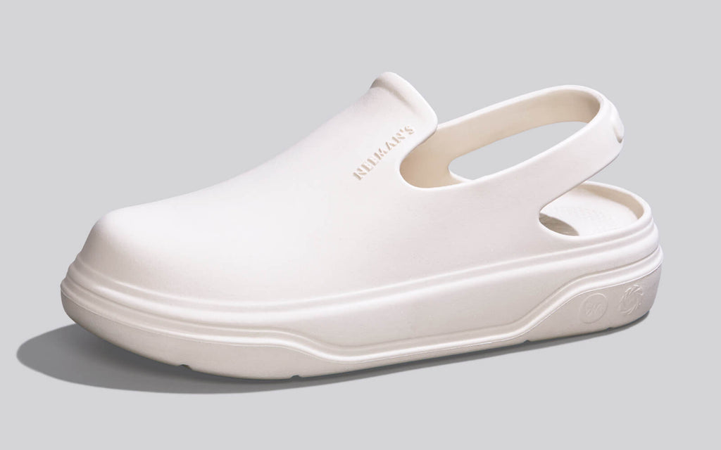 Cushers Clogs For Women : Ivory White