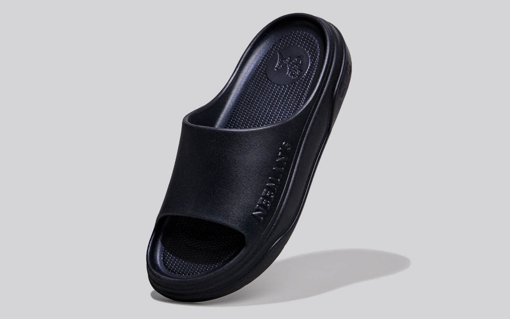 Cushers Slides For Men : Black