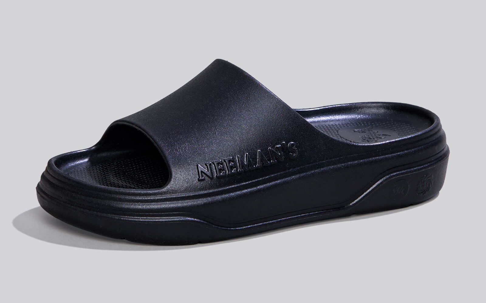 Cushers Slides For Men : Black