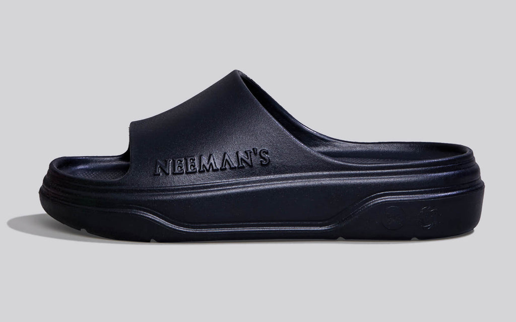 Cushers Slides For Men : Black