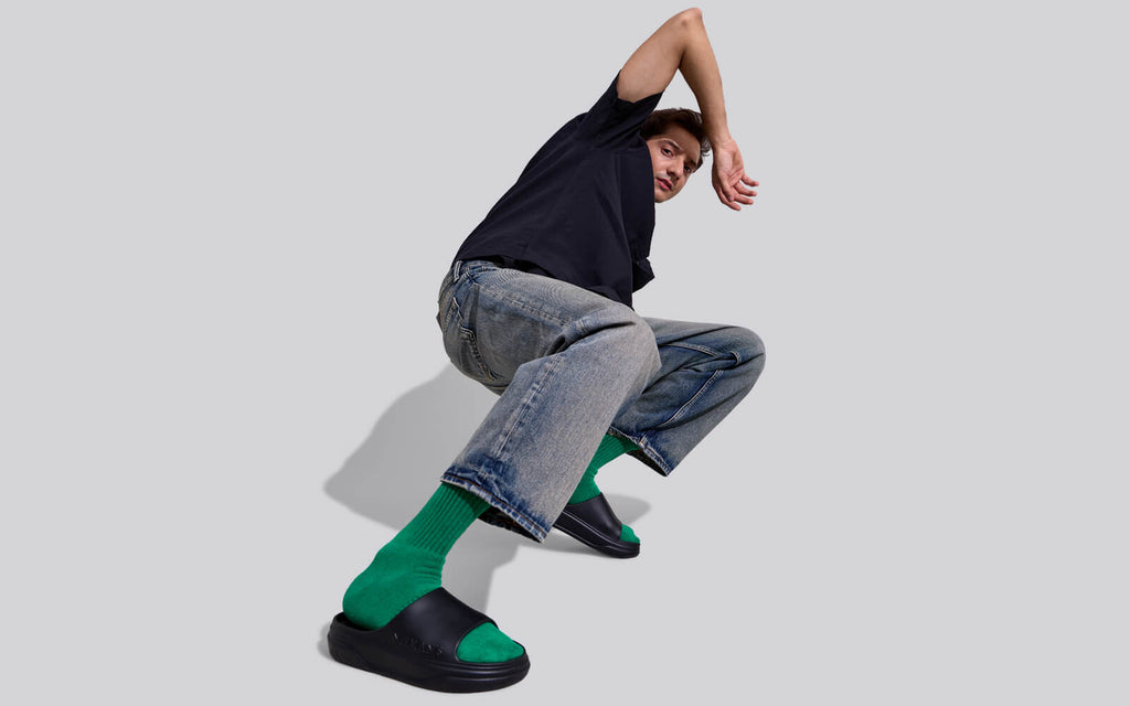 Cushers Slides For Men : Black