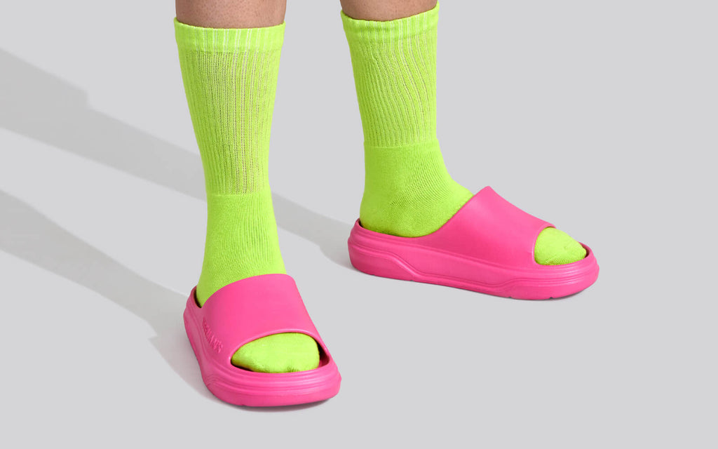 Cushers Slides For Women : Pink