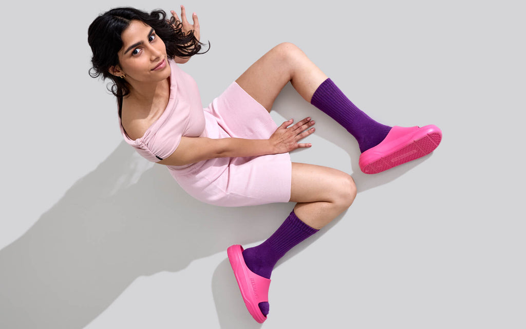 Cushers Slides For Women : Pink